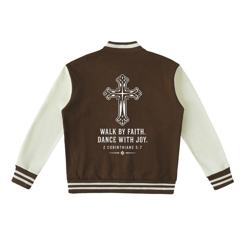 Dance with Joy  Fleeced Varsity Jacket