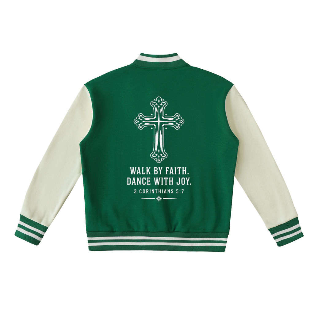 Dance with Joy  Fleeced Varsity Jacket