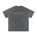 Worship Through Movement Snow Washed Oversized Cotton T-Shirt