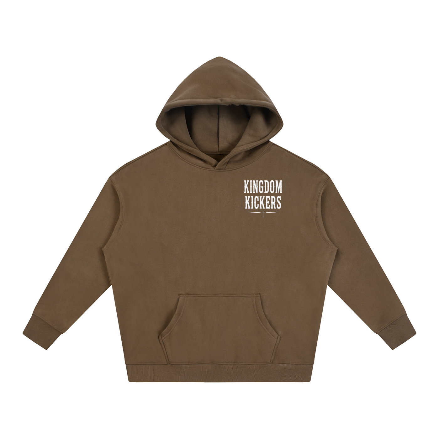 Dance with Joy White Oversize Fleeced Hoodie